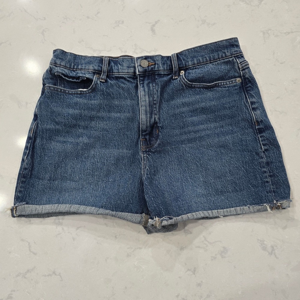 Banana Republic Girlfriend Denim Shorts Womens 31/12 Medium Wash Blue Casual